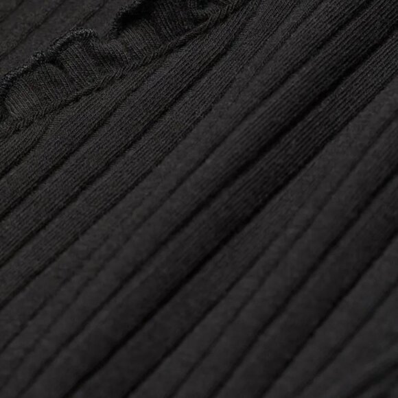 H&M black rib knit top - Picture 6 of 8